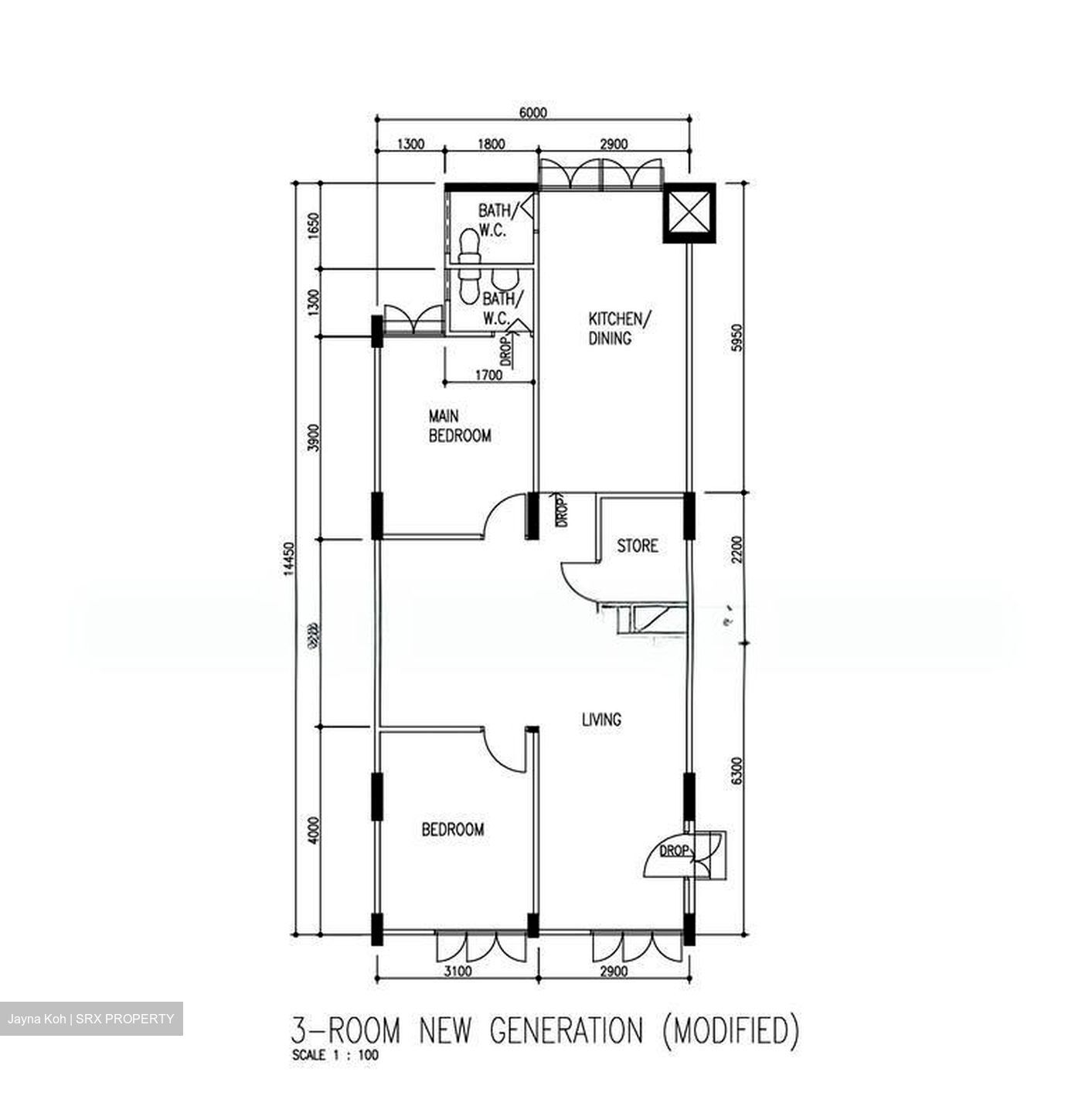 Blk 61 BLANGAH GARDEN (Bukit Merah), HDB 3 Rooms #532486921